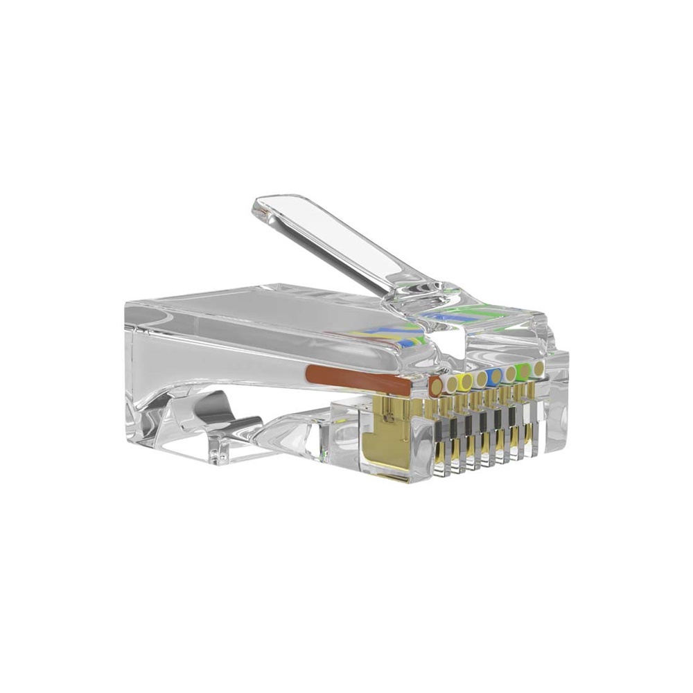 PLUG RJ45 CAT5E UTP 8 POLI PER CABLAGGIO RETE LAN