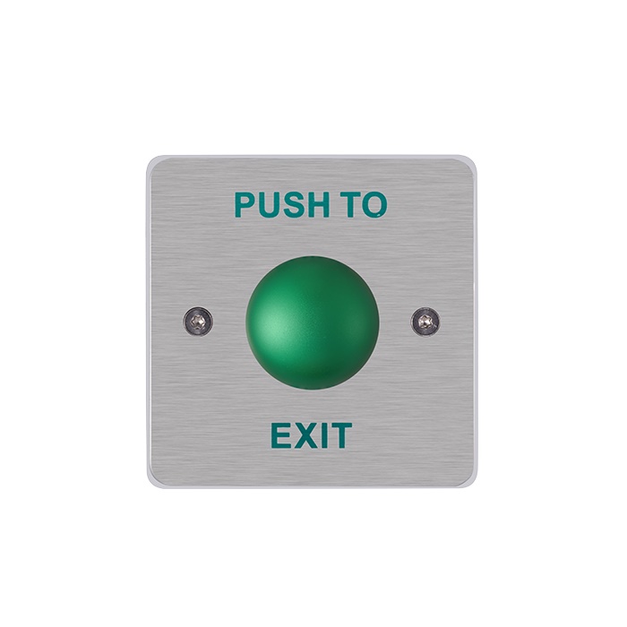 Pulsante uscita in acciaio 88x88mm DS-K7P06 per controllo accessi e sicurezza ambienti industriali e commerciali