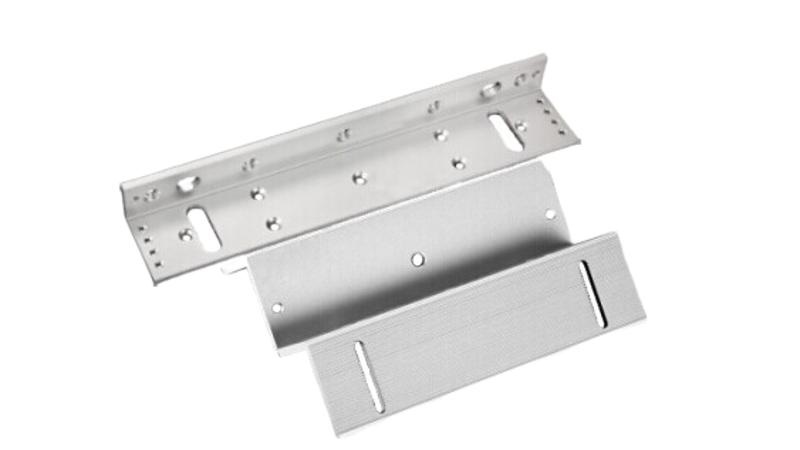 Staffa LZ alluminio per fermo elettromagnetico 450Kg montaggio parete impianti elettrici