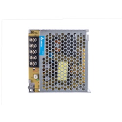 Alimentatore industriale 12VDC compatto resistente cortocircuiti per sistemi elettrici e illuminazione
