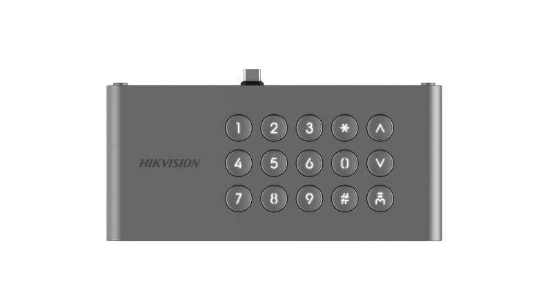 Tastiera opzionale retroilluminata DS-KDM9633-KP per controllo accessi montaggio a incasso o parete