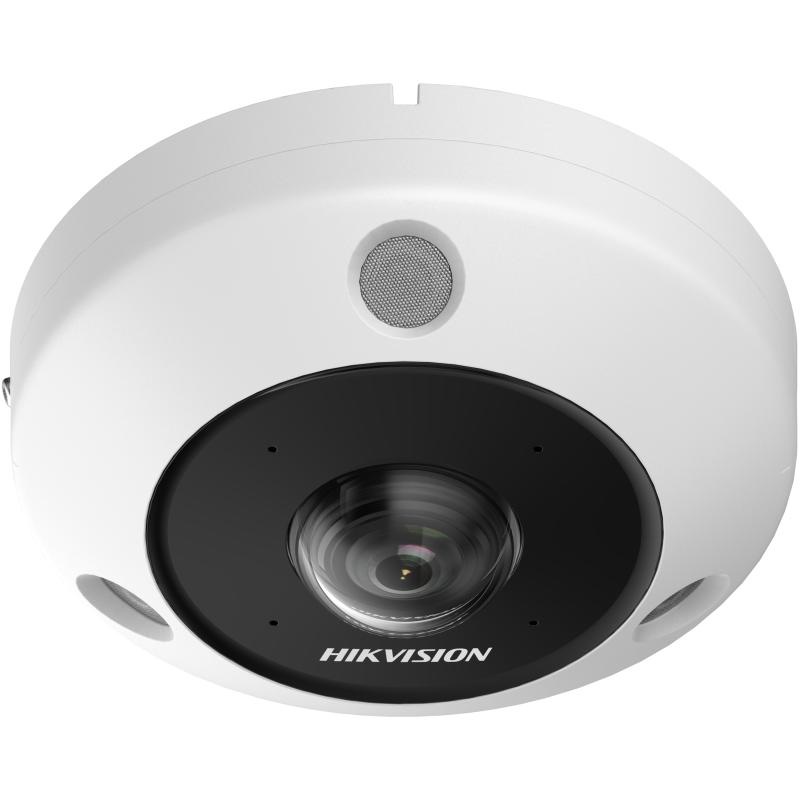 Telecamera Fisheye 6MP 360° visione panoramica IR 15m per sorveglianza esterna PoE resistente agenti atmosferici