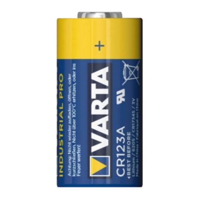 Batteria litio 3V VARTA CR123A lunga durata per sensori fotocamere torce