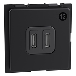 Caricatore USB Tipo C doppia porta 30W per dispositivi elettronici