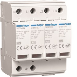 SPD 4P T2 TNS/TT 15KA CON CONTATTO