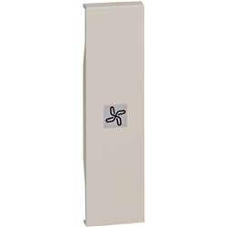 Cover comando ventilatore 1 modulo illuminabile sabbia impianti elettrici