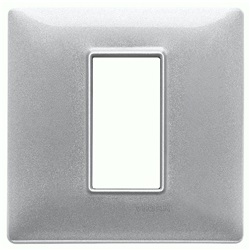 PLACCA 1M TECNOPOLIMERO SILVER