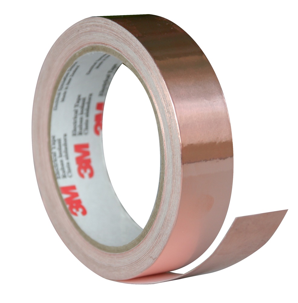 Nastro schermatura rame 3M 1181 adesivo conduttivo EMI isolamento elettrico 19mmx16,5m classe F 155°C