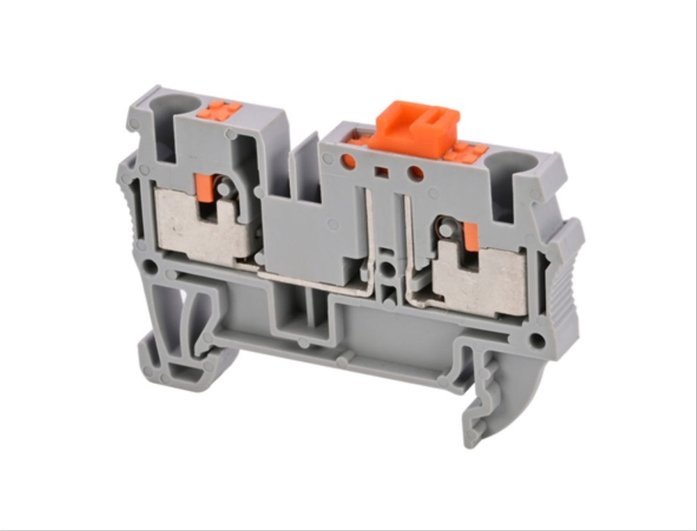 Morsetti componibili sezionatori push-in 4 moduli per guide DIN, per impianti elettrici civili e industriali