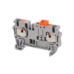 Morsetti componibili sezionatori push-in 4 moduli per guide DIN, per impianti elettrici civili e industriali