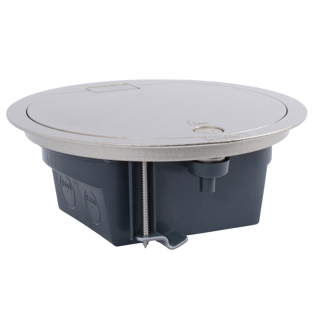 Torretta a scomparsa IP66 acciaio inox 4 moduli cover bloccata per impianti elettrici professionali