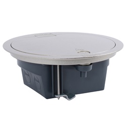 Torretta a scomparsa IP66 acciaio inox 4 moduli cover bloccata per impianti elettrici professionali