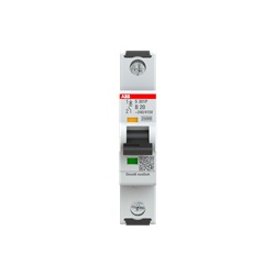 Interruttore automatico S301P 1P 20A B curva B protezione sovraccarichi cortocircuiti impianti civili industriali