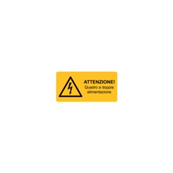 Etichetta avvertimento WST-LAY 52x105mm per macchinari impianti