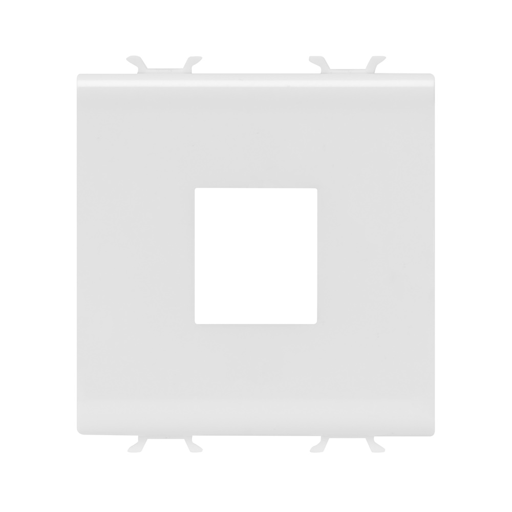 Custodia presa RJ45 2 moduli bianco serie civile Chorus dispositivi modulari montaggio rapido