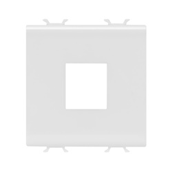 Custodia presa RJ45 2 moduli bianco serie civile Chorus dispositivi modulari montaggio rapido