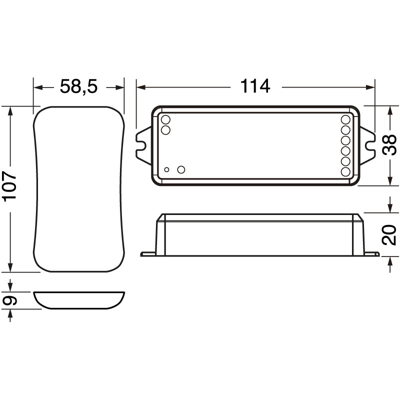 Kit controllo digitale strisce LED RGB con gestione colori Tuya per illuminazione personalizzata