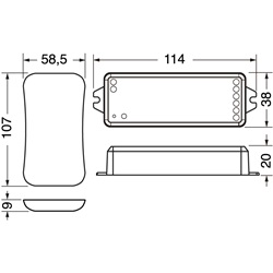 Kit controllo digitale strisce LED RGB con gestione colori Tuya per illuminazione personalizzata