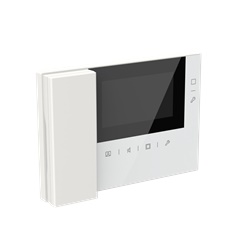 Video Indoor Station 4,3 con cornetta bianco per sistemi interfono e controllo elettrico