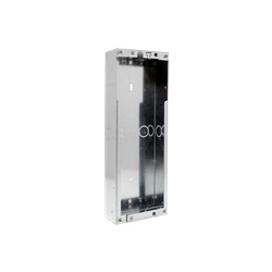 Scatola incasso acciaio zincato per frontali switch 5-8 pulsanti dimensioni 124x343x56mm
