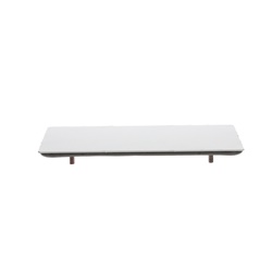 Flangia chiusura metallo 147x223x15 mm con guarnizione schiuma per armadi elettrici TwinLine