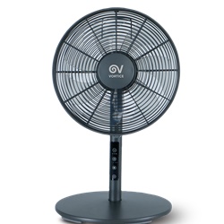 Ventilatore oscillante da tavolo DC brushless grigio con timer