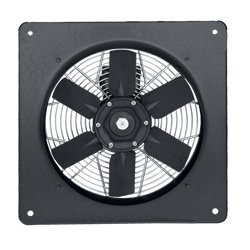 Aspiratore elicoidale diametro 350 mm motore trifase IP55 girante poliammide uso continuo fino 60°C