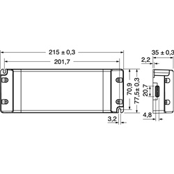 LED Driver Slim 320W 48VCC compatto efficiente per illuminazione professionale e grandi aree