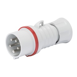 SPINA MOBILE DIRITTA HP - IP44/IP54 - 2P+T 16A 380-415V 50/60HZ - ROSSO - 9H - CABLAGGIO RAPIDO