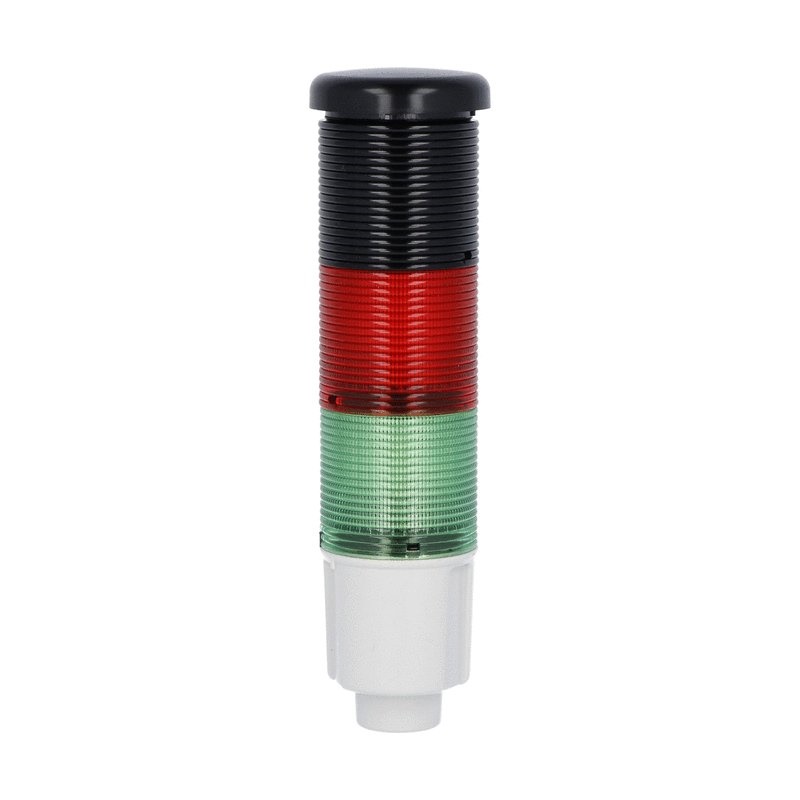 Colonna luminosa sonora 45mm LED verde rosso suono continuo/intermittente 24VDC