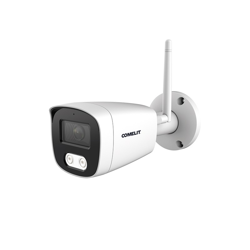 Serie Smart - Telecamera Wi-Fi bullet 5MP, ottica fissa 2.8mm, ColorUP, Light LED, dual light, microfono, incluso alimentatore 12VDC, IP66