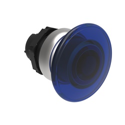 Pulsante fungo luminoso 40mm blu impulso serie Platinum operatore controllo