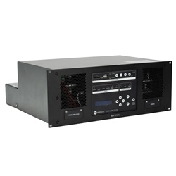 Matrice amplificata 500 W 6 canali certificata EN54 per sistemi allarme vocale rack