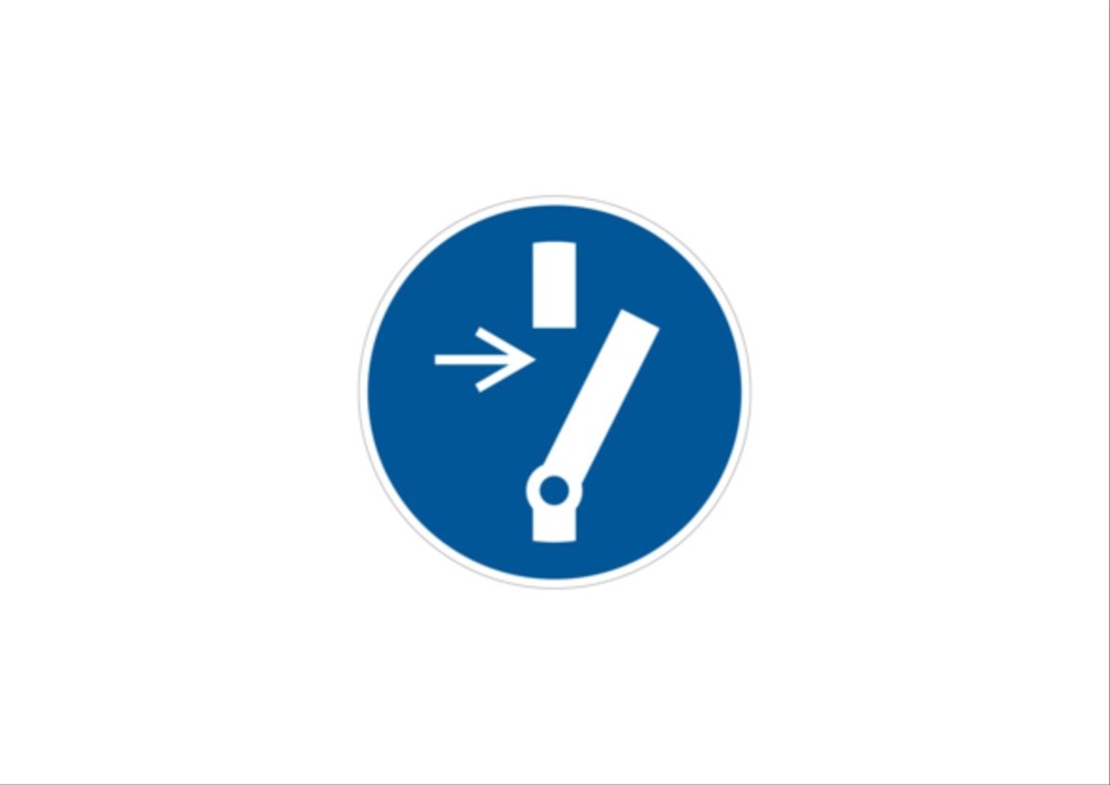 ETICHETTA PRESCRITTIVA MS-BC INTERROMP.CIRCUITO 25MM INSTALLAZIONI ELETTRICHE