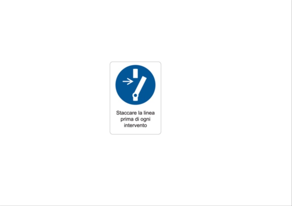 Etichetta prescrizione MST-PSW 74x52mm segnalazione impianti