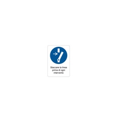 Etichetta prescrizione MST-PSW 74x52mm segnalazione impianti