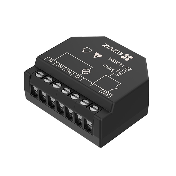 Relè smart 1 canale Energy Monitoring montaggio su guida DIN T35 controllo impianti elettrici residenziali e industriali