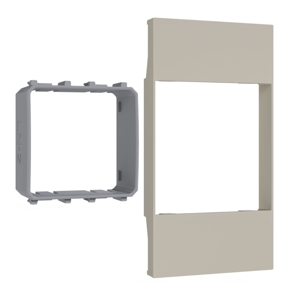 Kit montaggio Living Now sabbia 2 moduli placca Bticino per strumenti Vemer