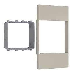 Kit montaggio Living Now sabbia 2 moduli placca Bticino per strumenti Vemer