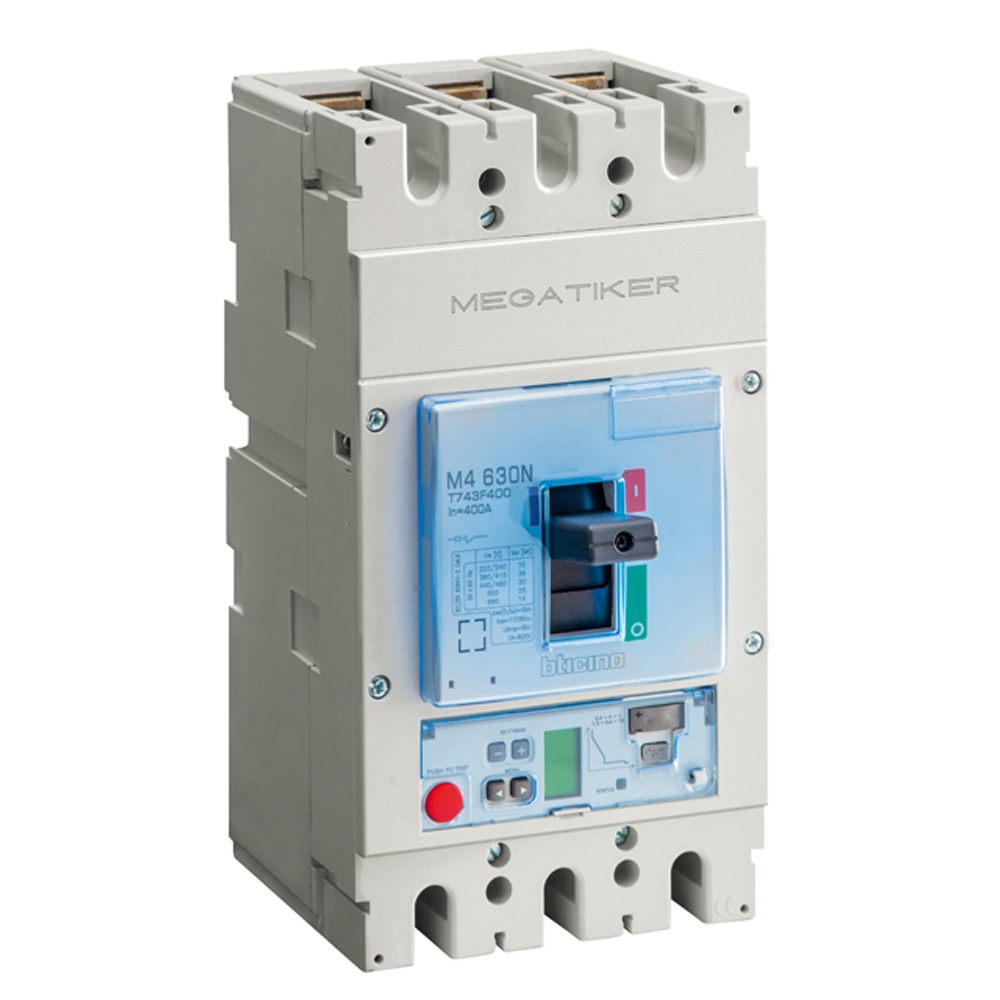 Interruttore automatico MEGATIKER M4 3 poli 400A 50kA protezione industriale e civile