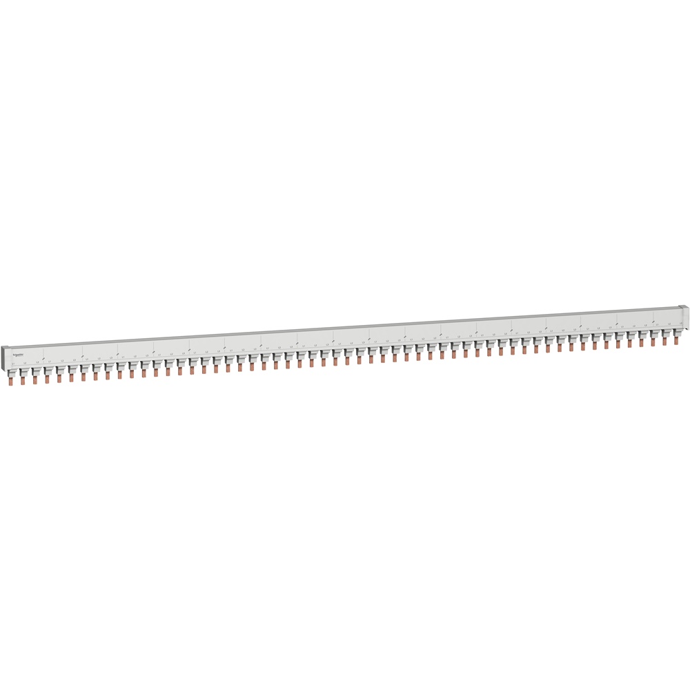 Pettine busbar Multi 9 2L 18 mm passo 56 moduli 80A per quadri elettrici