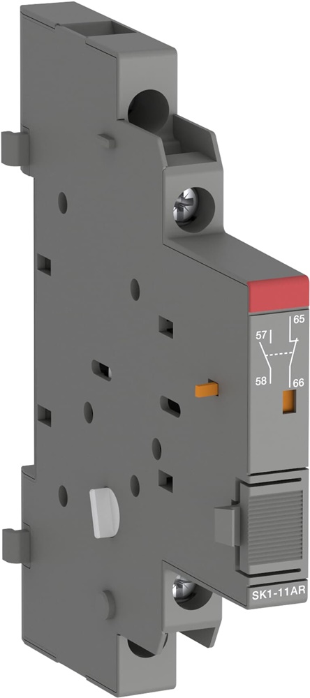 Contatto segnalazione SK1-11AR 1NA+1NC con morsetti vite per controllo tripping motore