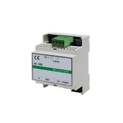 Modulo inoltro chiamata multiutenza, sistema Simplebus 2, invio su smartphone/tablet, max 50 appartamenti, montaggio DIN