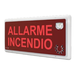 SIRENA EN54-3 E LAMPEG.EN54-23 CON