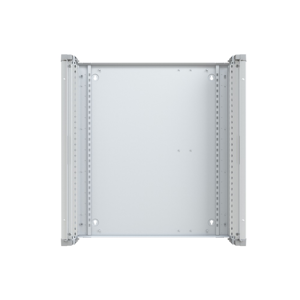 Wallcabinet 800x800x250 mm struttura modulare per impianti elettrici industriali e civili IP43 IP30 acciaio verniciato RAL7035 montaggio a parete