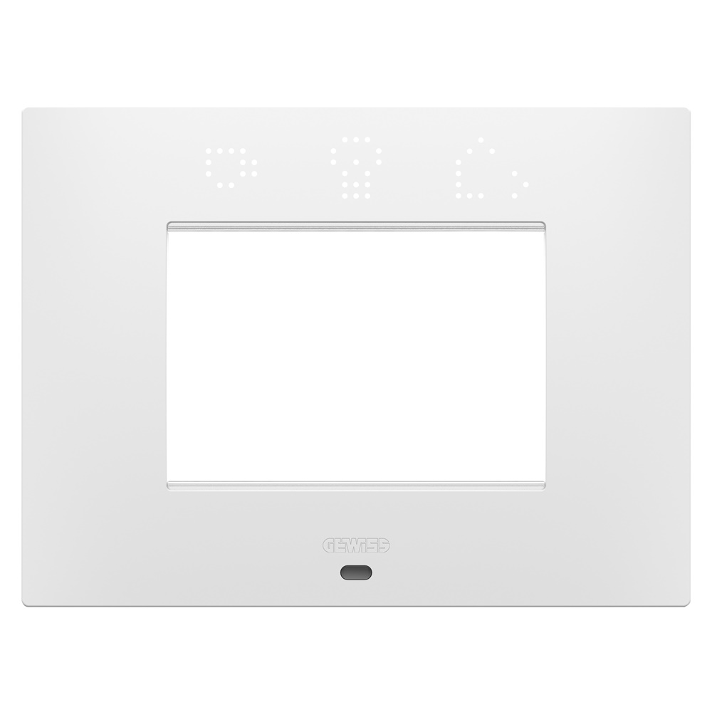 PLACCA EGO SMART - IN TECNOPOLIMERO VERNICIATO - 3 POSTI - BIANCO SATINATO - CHORUSMART