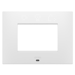PLACCA EGO SMART - IN TECNOPOLIMERO VERNICIATO - 3 POSTI - BIANCO SATINATO - CHORUSMART