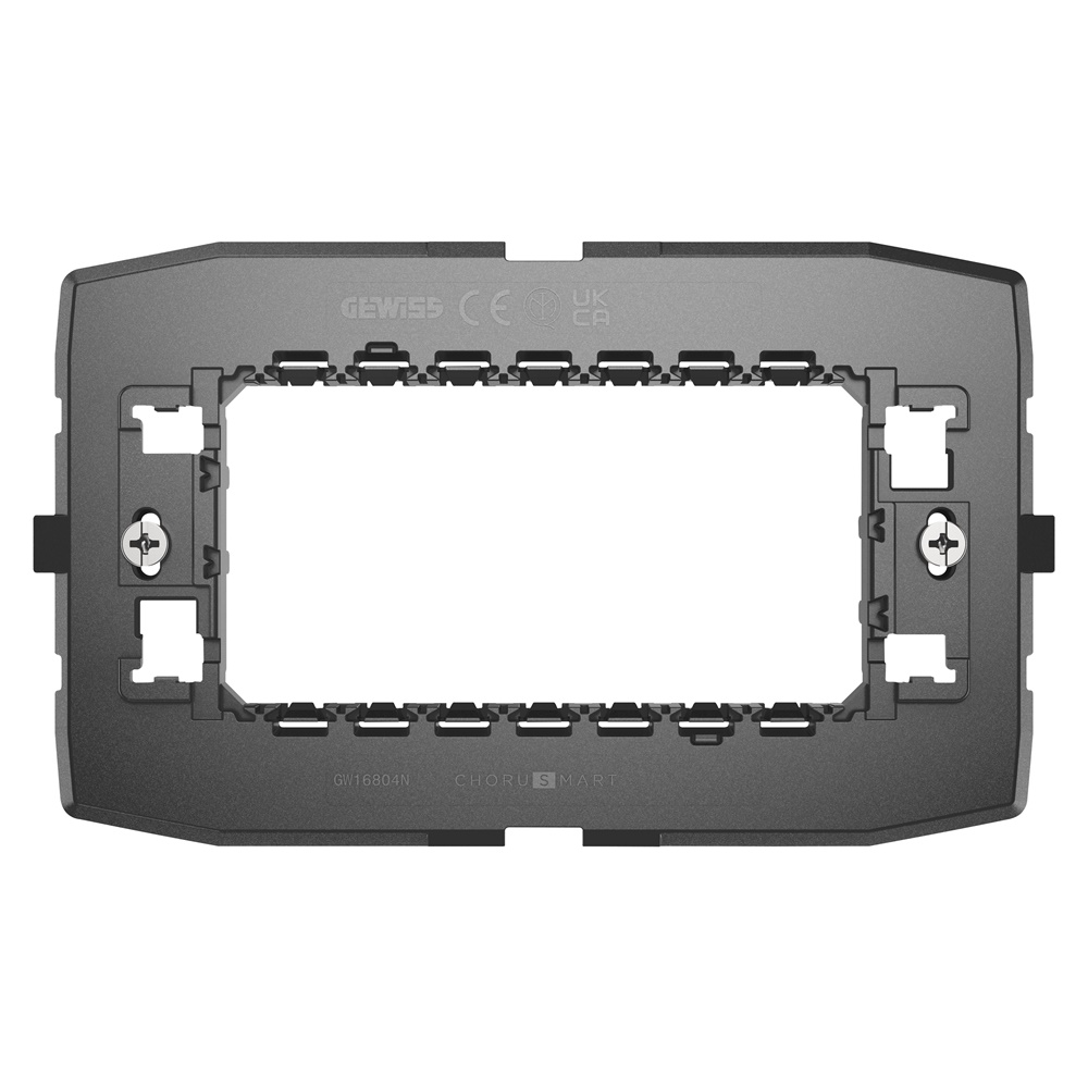 SUPPORTO STANDARD ITALIANO - 4 POSTI - PER PLACCHE EGO SMART (COMPATIBILE CON TUTTE LE ALTRE LINEE DI PLACCHE CHORUSMART) - CHORUSMART