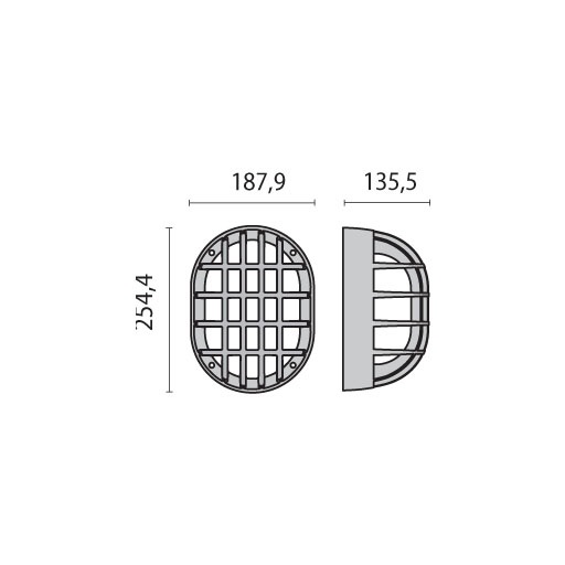 EKO+19/G LED E.S. 10W 3000K ANTR