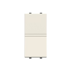 Switch 1-polo 16AX 110-250V bianco con LED intercambiabile per impianti interni residenziali e commerciali